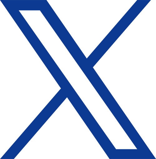 x logo brentwood blue